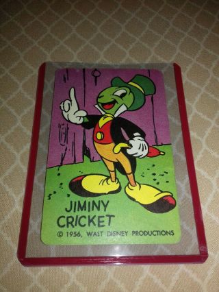1956 Jiminy Cricket Walt Disney Cartooning Card 12 - Ultra Rare