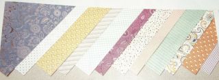 Stampin Up Retired Petals & Paisleys Designer Series Paper 9 Sheets Rare Htf