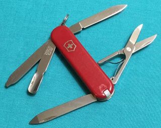 Rare Victorinox Swiss Army Pocket Knife - Red Cavalier - Retired Multi Tool
