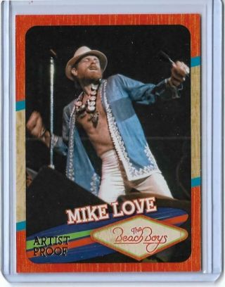 Rare Panini Beach Boys Mike Love Artist Proof 64 99/99 Unique Last One Made