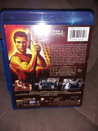 Maximum Risk (Blu - ray Disc,  2008) rare van damme 3