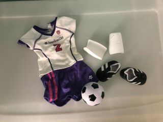 American Girl Soccer Outfit For Dolls,  Complete Set,  Retired,  Rare,  Euc