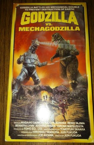 Godzilla Vs.  Mechagodzilla 1974 Film Rare Vhs Tape (1992 Star Maker)