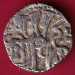 Afghanistan - Horse Man & Bull - Samant Dewa - Hindu Shahi - Rare Silver Coin B12