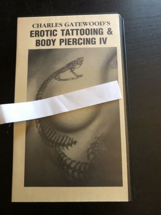 Rare Charles Gatewood Tattooing Piercing 4 Vhs Sleaze Horror Cult Flash Video