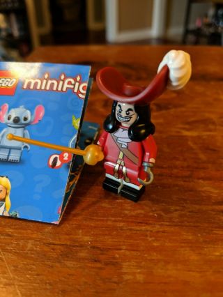 Captain Hook Peter Pan Disney Lego Minifigure Series 1 Minifig Rare Oop Retired
