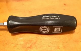 VERY RARE Snap - On Tools SDDP42 2 Phillips Head Screwdriver w/ GM & UAW Logos 3