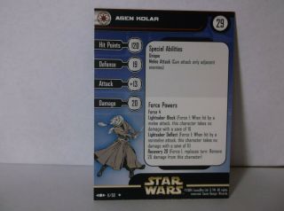 AGEN KOLAR Rare COMBINED WOTC Star Wars Miniatures Game CLONE STRIKE 3