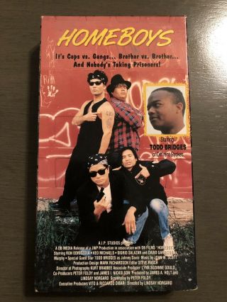 Rare Cult Classic 1992 Homeboys Vhs Aip Home Video Todd Bridges David Garrison