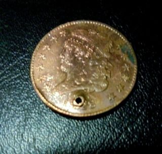 Rare Bu 1828 Classic Head Half Cent 1/200 Dollar Coin Cartwheel Luster