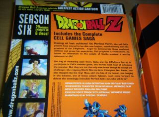 DRAGON BALL Z - Season 6 (DVD 2008,  6 - Disc Set,  Uncut Digipak) Dragonball RARE 5