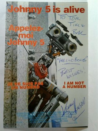 Kenneth Johnson Hand Signed Autograph 4x6 Photo - Short Circuit Director - Rare
