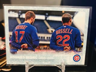 2015 Topps Update Kris Bryant /99 Snow Camo Rare Chicago Cubs Russell Rc
