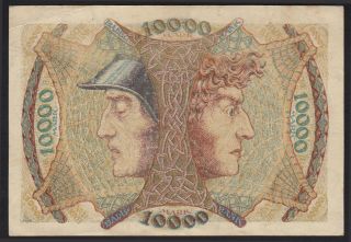 1923 10,  000 Mark Mannheim German State Baden Rare Emergency Banknote P S910 Xf