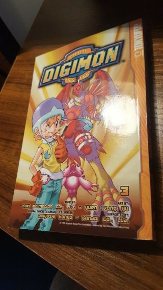 Rare Vintage Digimon Digital Monsters By Yuen Wong Yu Volume 3 Tokyopop Manga