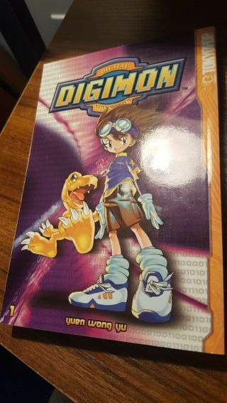 Rare Vintage Digimon Digital Monsters By Yuen Wong Yu Volume 1 Tokyopop Manga