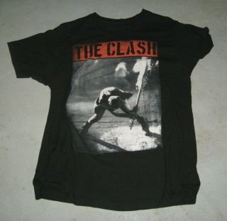 The Clash London Calling T Shirt Rare Classic Punk Rock Large Rare Wave