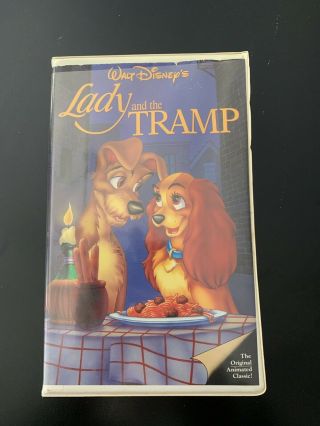 Lady And The Tramp Vhs - Rare Black Diamond,  Red Signature Disney Collectible