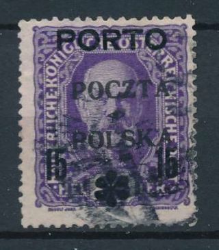 [38211] Poland 1919 Good Rare Postage Due Stamp Very Fine V:$450