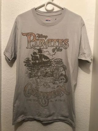 Rare Disneyland Resort Pirates Of The Caribbean “dead Men Tell No Tales” Shirt M
