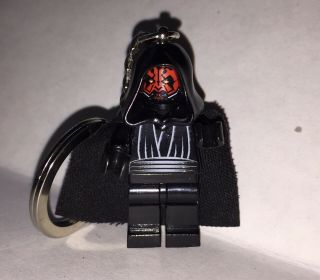 Rare Lego Star Wars Darth Maul With Hood And Cloak Minifigure Keychain