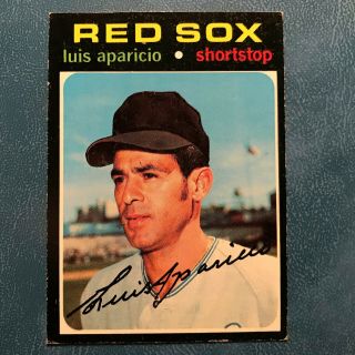 1971 Topps Set Luis Aparicio Rare High Sp 740 Red Sox - Ex -