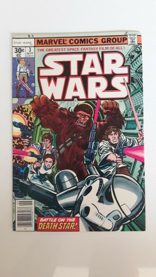 Star Wars 3 1977 Marvel Rare Bronze Comic See All My Htf $$