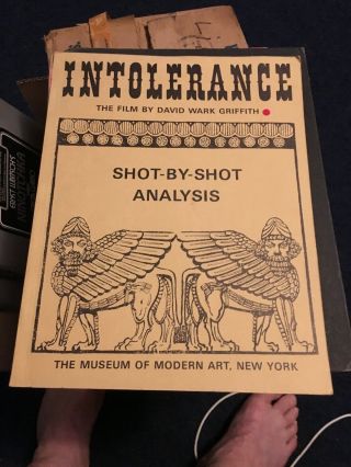 Intolerance Shot - By - Shot Analysis Of D.  W.  Griffith Silent Film Classic - Rare