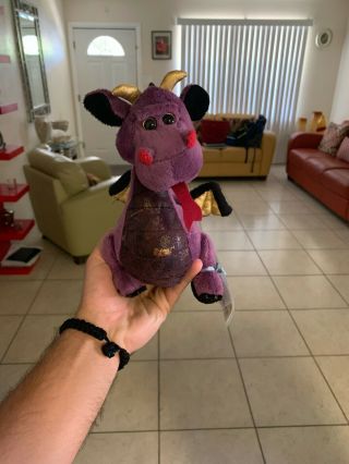Rare With Secret Message Webkinz Emperor Purple Dragon