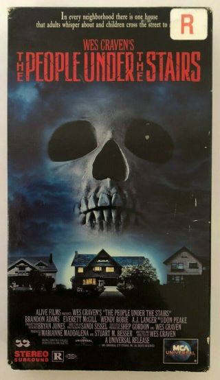 The People Under The Stairs Rare & Oop Horror Movie Mca Universal Home Video Vhs