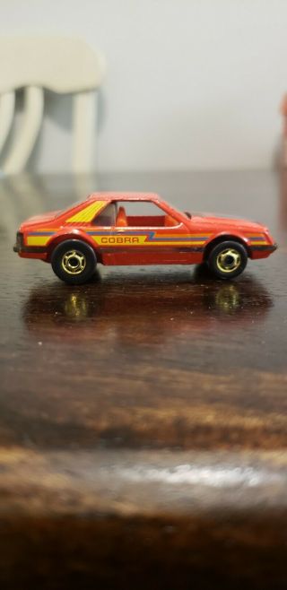 Hot Wheels The Hot Ones Red Turbo Ford Cobra Mustang Vintage 1979 Foxbody Rare