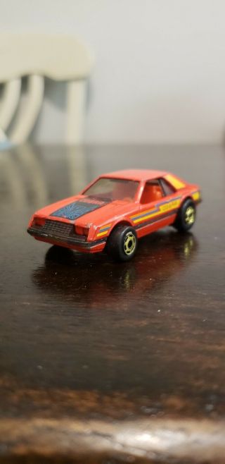 Hot Wheels the hot ones red turbo ford cobra mustang vintage 1979 foxbody rare 2