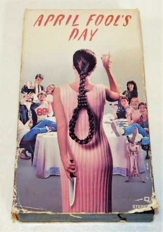 April Fools Day Vhs Rare 1986 Paramount Home Video Oop Horror Fool 