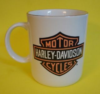 Vintage Rare Harley - Davidson Coffee Mug - White Collector Mug Bob Mckays