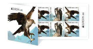 Cyprus/2019,  (booklet) Europa Cept (rare Birds) (eagle,  Vulture),  Mnh