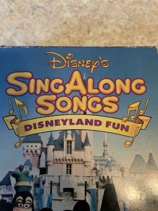Disneys Sing Along Songs Volume Seven 7 Disneyland Fun VHS RARE OOP 2