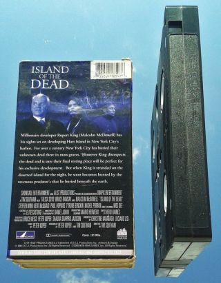 ISLAND OF THE DEAD (VHS) RARE HORROR w/ Malcolm McDowell (HALLOWEEN,  CAT PEOPLE) 5