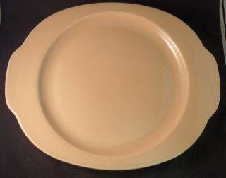 Camwood Ivory – Coral Universal China 11” Handled Chop Plate / Platter Rare