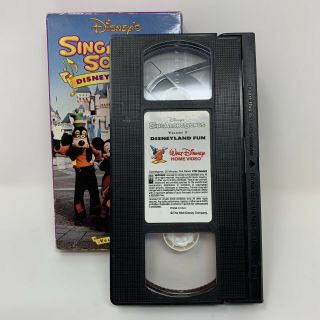 Disneys Sing Along Songs Volume Seven 7 Disneyland Fun VHS RARE OOP 3
