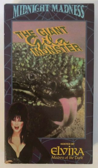 The Giant Gila Monster Midnight Madness Hosted By Elvira Rare & Oop Rhino Vhs