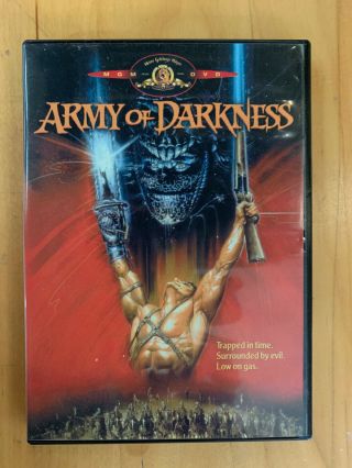 Army Of Darkness Rare Mgm Us Dvd Cult Zombie Action Horror Comedy Evil Dead
