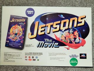 Jetsons The Movie (video Dealer Brochure 1990s) Classic Animated Series,  Rare