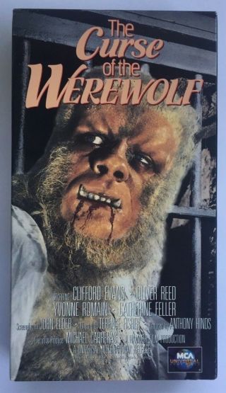 The Curse Of The Werewolf Rare & Oop Classic Horror Mca Universal Vhs