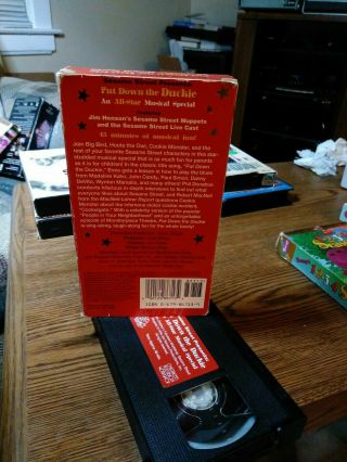 Sesame Street VHS Put Down The Duckie Rare Tape 2