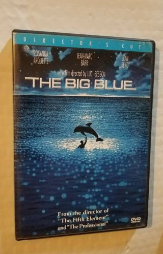 The Big Blue Rare Oop Dvd Rosanna Arquette Jean Reno