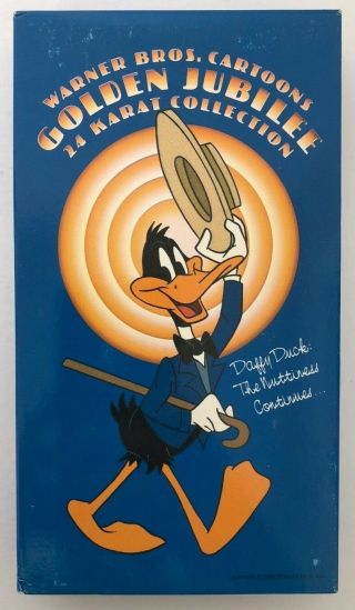 Daffy Duck The Nuttiness Continues Rare & Oop Golden Jubilee Warner Video Vhs