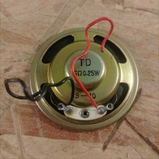 Td 16 Ohm 0.  25w 1 - 7/8 " Mini Small Speaker Replacement Part Vintage Rare Oem Wire