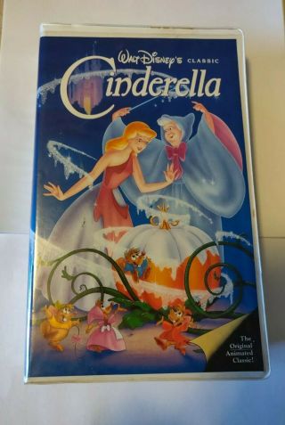 Cinderella Rare Black Diamond 410 Vhs 1988 Walt Disney Classic Video Tape Vcr