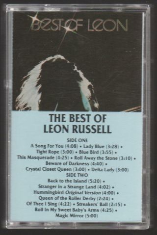 Leon Russell - The Best Of.  1997 (rare Audio Cassette) Shelter Records Scr - 8017