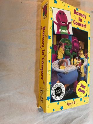 Barney in Concert (VHS) Live Kids Video PBS Tape Childrens TV Show Rare 1991 3